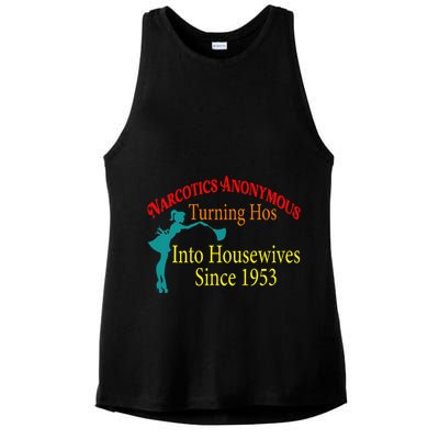 Narcotics Anonymous Turning Hos Into Housewives 1953 Ladies PosiCharge Tri-Blend Wicking Tank
