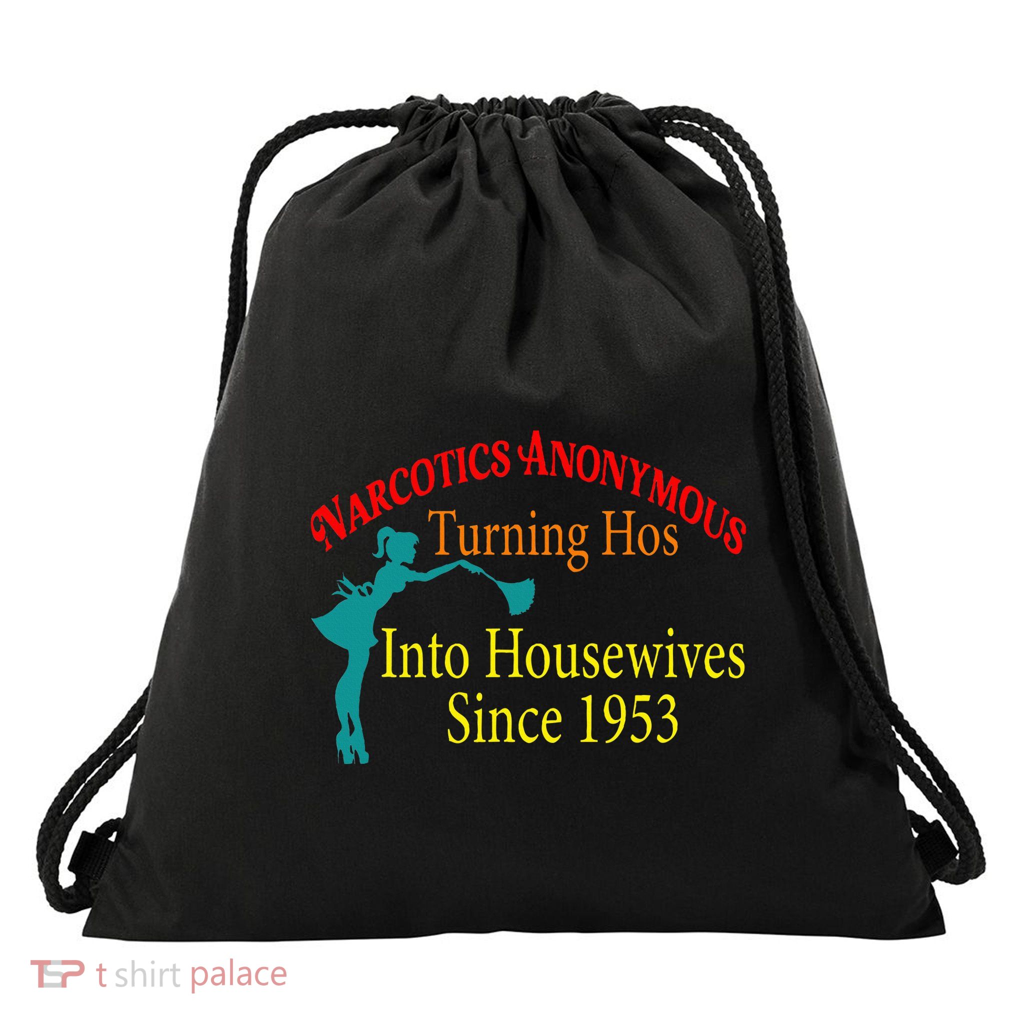 Narcotics Anonymous Turning Hos Into Housewives 1953 Drawstring Bag