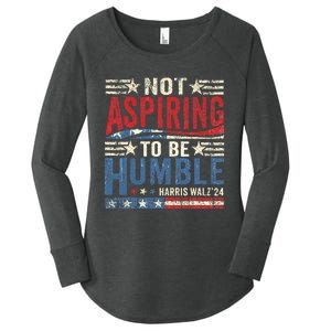 Not Aspiring To Be Humble Women's Perfect Tri Tunic Long Sleeve Shirt