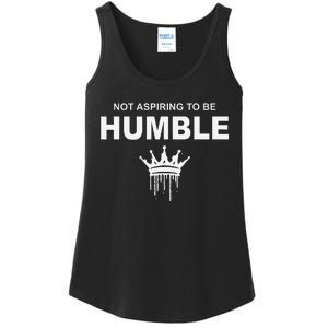 Not Aspiring To Be Humble Kamala Harris Feminist Message Ladies Essential Tank