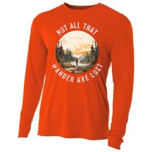 Not All That Wander Are Lost Cooling Performance Long Sleeve Crew