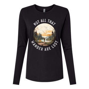 Not All That Wander Are Lost Womens Cotton Relaxed Long Sleeve T-Shirt