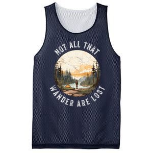 Not All That Wander Are Lost Mesh Reversible Basketball Jersey Tank