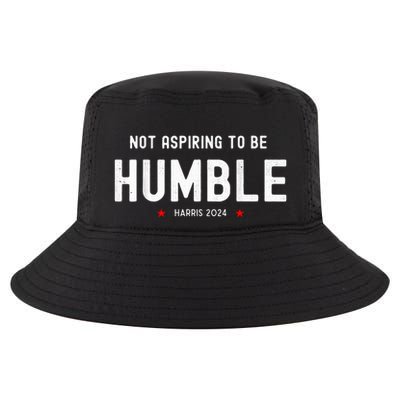 Not Aspiring To Be Humble Kamala Harris Feminist Message Premium Cool Comfort Performance Bucket Hat