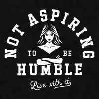 Not Aspiring To Be Humble Ladies PosiCharge Tri-Blend Wicking Tank