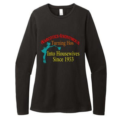 Narcotics Anonymous Turning Hos Into Housewives 1953 Womens CVC Long Sleeve Shirt