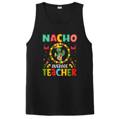 Nacho Average Teacher, Cinco De Mayo Mexican Fiesta Funny PosiCharge Competitor Tank