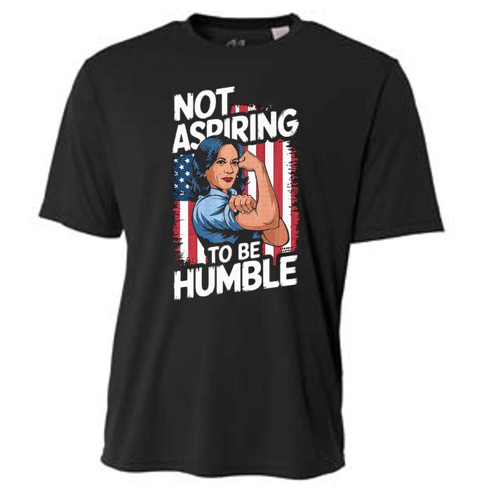 Not Aspiring To Be Humble American Flag Kamala Harris 2024 Premium Cooling Performance Crew T-Shirt