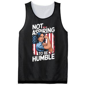 Not Aspiring To Be Humble American Flag Kamala Harris 2024 Premium Mesh Reversible Basketball Jersey Tank