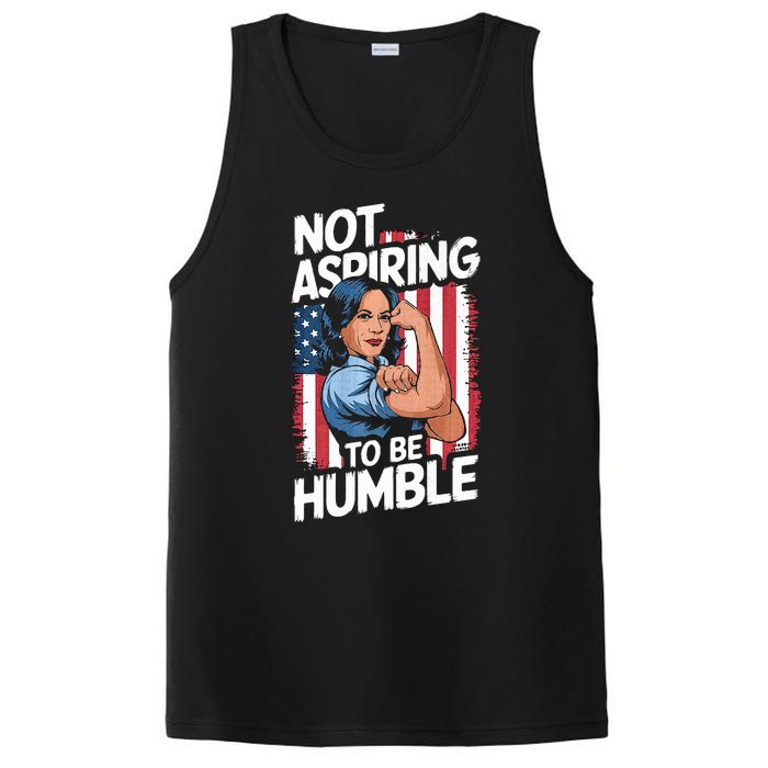 Not Aspiring To Be Humble American Flag Kamala Harris 2024 Premium PosiCharge Competitor Tank