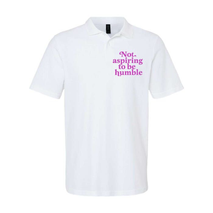 Not Aspiring To Be Humble kamala harris Softstyle Adult Sport Polo