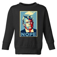 Nope Anti Trump Trump Hair Toddler Sweatshirt