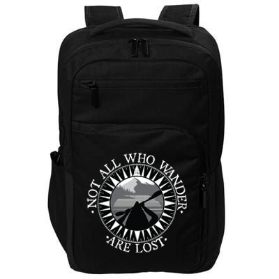 Not All Those Who Wander Are Lost Kayak Kayaking Gift Impact Tech Backpack