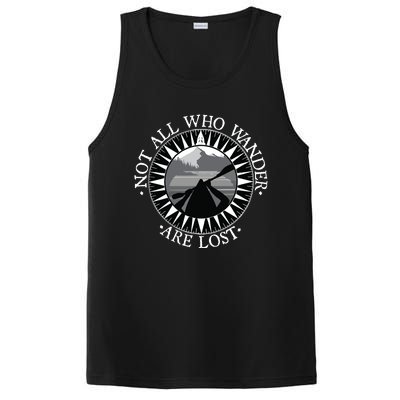 Not All Those Who Wander Are Lost Kayak Kayaking Gift PosiCharge Competitor Tank