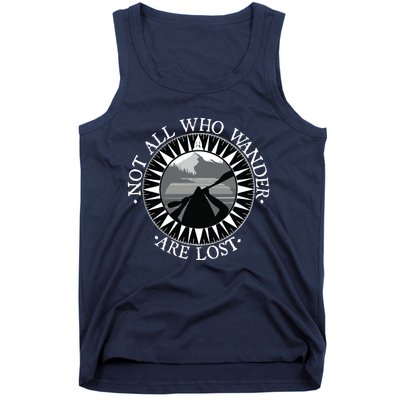 Not All Those Who Wander Are Lost Kayak Kayaking Gift Tank Top