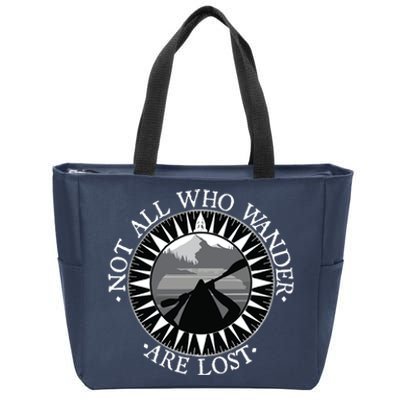 Not All Those Who Wander Are Lost Kayak Kayaking Gift Zip Tote Bag