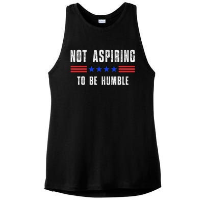 Not Aspiring To Be Humble Ladies PosiCharge Tri-Blend Wicking Tank