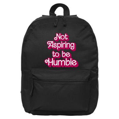 Not Aspiring To Be Humble Kamala Harris 16 in Basic Backpack