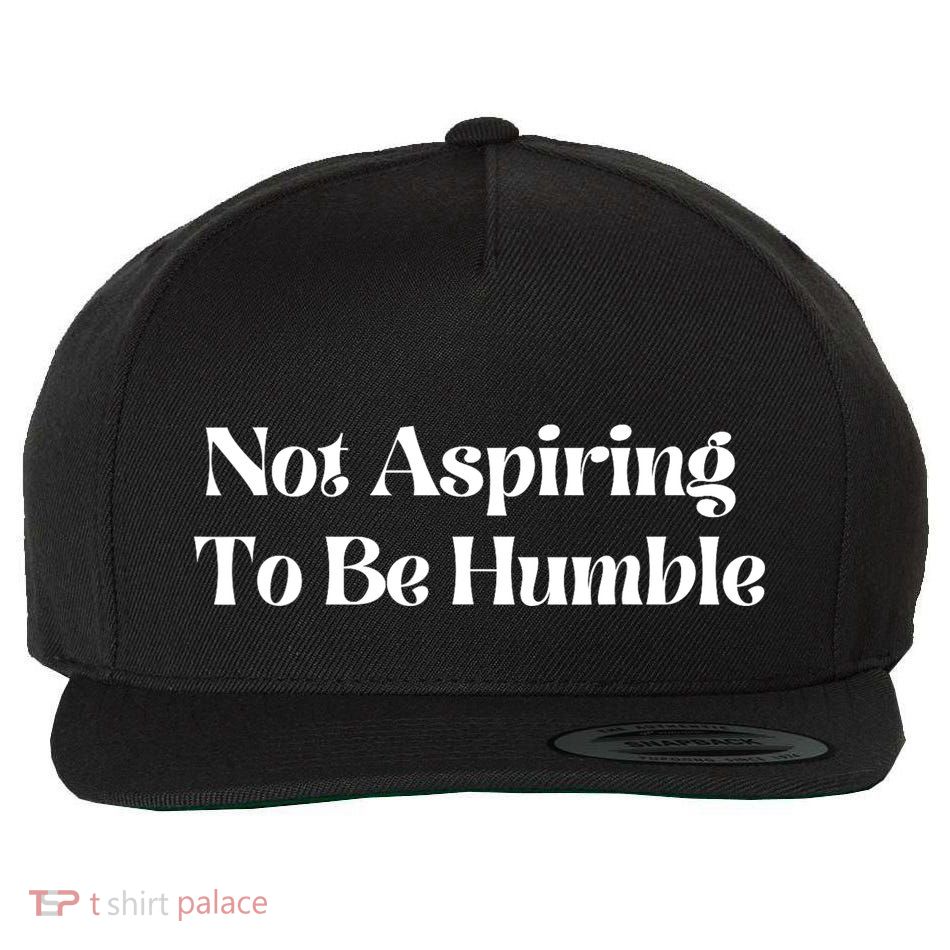 Not Aspiring To Be Humble Clothing Wool Snapback Cap