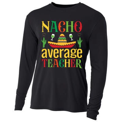 Nacho Average Teacher Cooling Performance Long Sleeve Crew