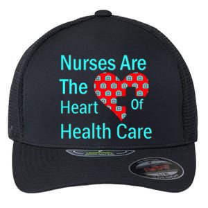 Nurses Are The Heart Of Health Care Flexfit Unipanel Trucker Cap