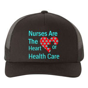 Nurses Are The Heart Of Health Care Yupoong Adult 5-Panel Trucker Hat