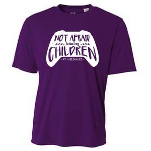 Not Afraid To Beat My Children At Video Games Cooling Performance Crew T-Shirt