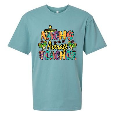 Nacho Average Teacher, Cinco De Mayo Mexican Fiesta Funny Sueded Cloud Jersey T-Shirt