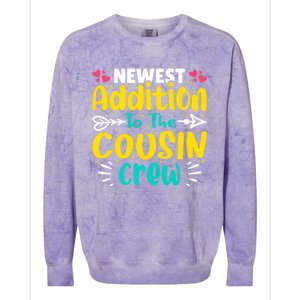 Newest Addition To The Cousin Crew Gift Colorblast Crewneck Sweatshirt