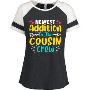 Newest Addition To The Cousin Crew Gift Enza Ladies Jersey Colorblock Tee