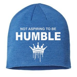 Not Aspiring To Be Humble Kamala Harris Feminist Message Sustainable Beanie