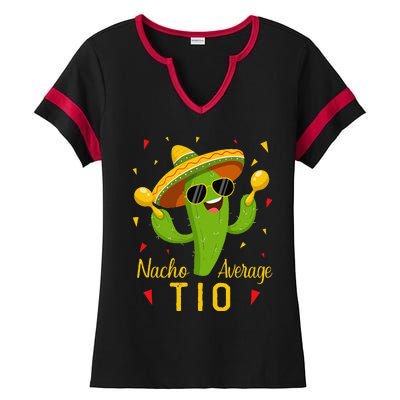 Nacho Average Tio Uncle Cinco De Mayo Fiesta Party Ladies Halftime Notch Neck Tee