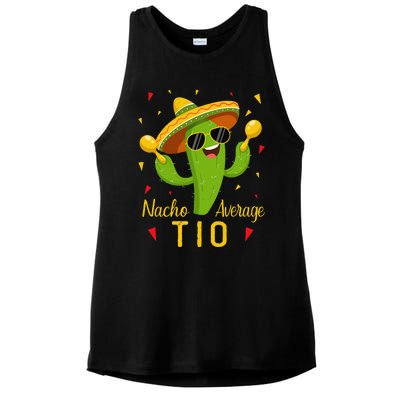 Nacho Average Tio Uncle Cinco De Mayo Fiesta Party Ladies PosiCharge Tri-Blend Wicking Tank