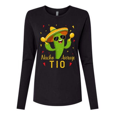 Nacho Average Tio Uncle Cinco De Mayo Fiesta Party Womens Cotton Relaxed Long Sleeve T-Shirt