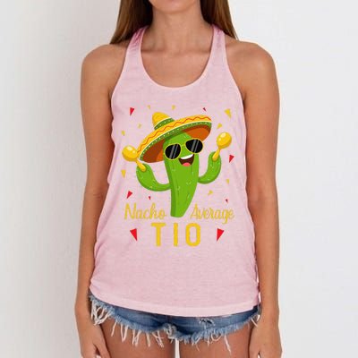 Nacho Average Tio Uncle Cinco De Mayo Fiesta Party Women's Knotted Racerback Tank