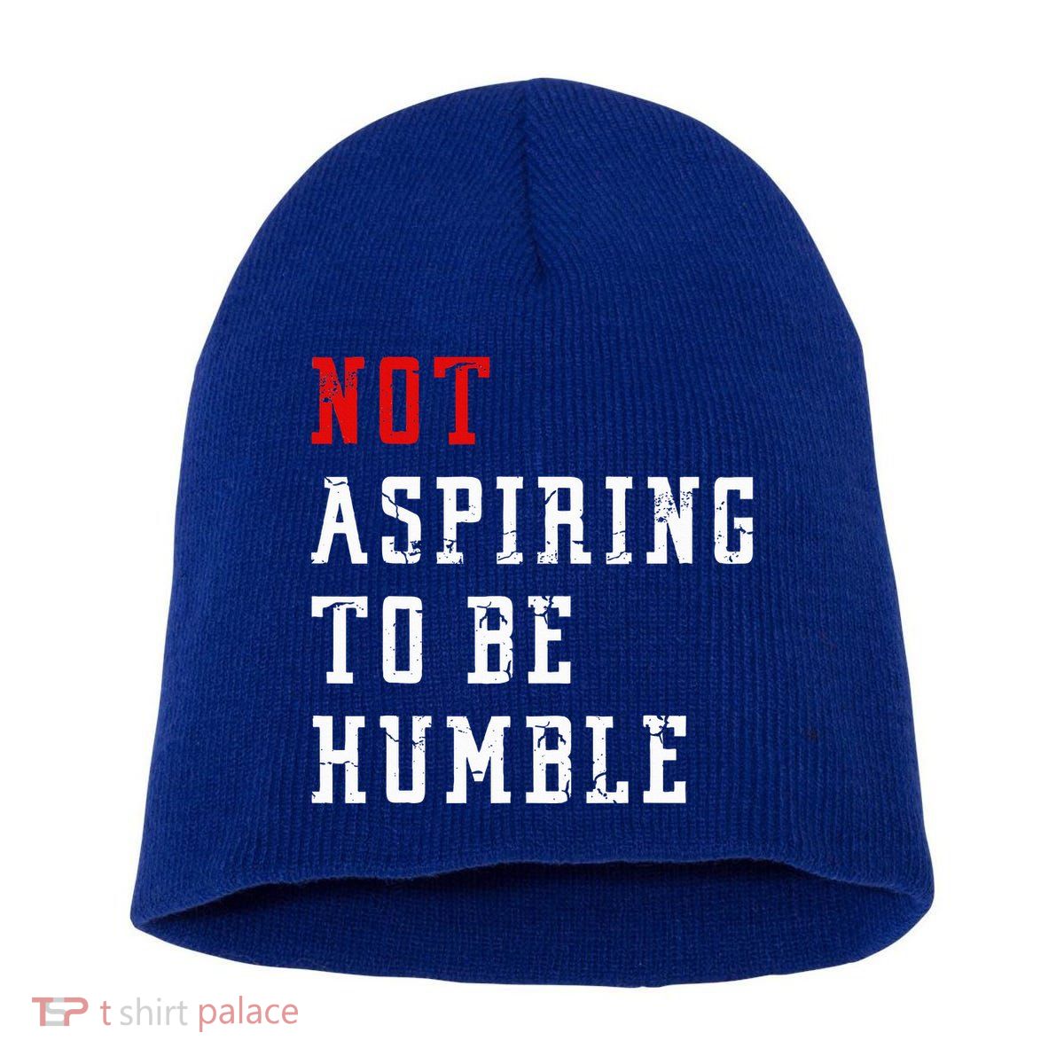 Not Aspiring To Be Humble Short Acrylic Beanie