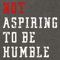 Not Aspiring To Be Humble Cotton Canvas Backpack