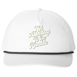 Not Aspiring To Be Humble Snapback Five-Panel Rope Hat