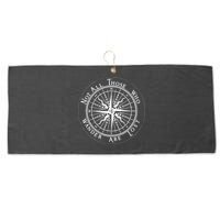 Not All Those Who Wander Are Lost Large Microfiber Waffle Golf Towel