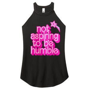 Not Aspiring To Be Humble Kamala Harris Feminist Women’s Perfect Tri Rocker Tank