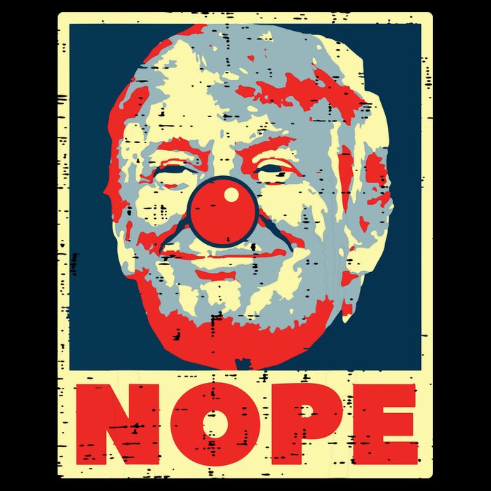 Nope Anti Trump Clown Vintage Retro Impeach No Donald Cooling Performance Crew T-Shirt