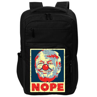 Nope Anti Trump Clown Vintage Retro Impeach No Donald Impact Tech Backpack