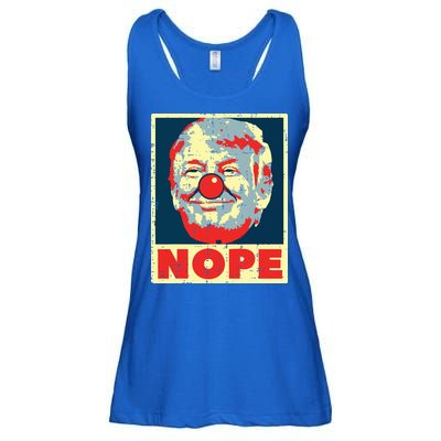 Nope Anti Trump Clown Vintage Retro Impeach No Donald Ladies Essential Flowy Tank