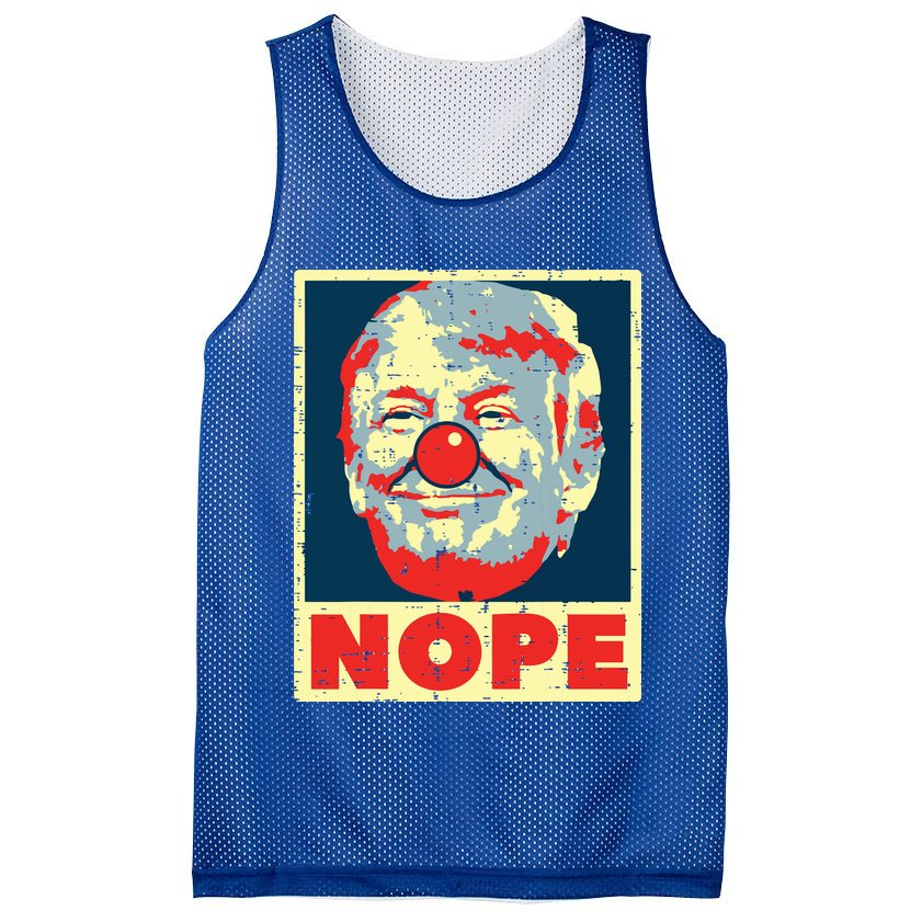 Nope Anti Trump Clown Vintage Retro Impeach No Donald Mesh Reversible Basketball Jersey Tank