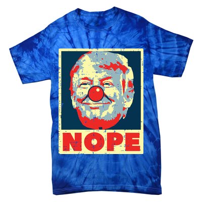 Nope Anti Trump Clown Vintage Retro Impeach No Donald Tie-Dye T-Shirt