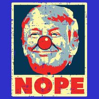 Nope Anti Trump Clown Vintage Retro Impeach No Donald Womens T-Shirt