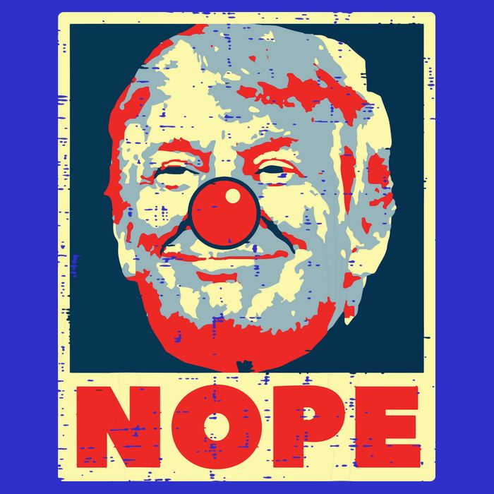 Nope Anti Trump Clown Vintage Retro Impeach No Donald Womens T-Shirt