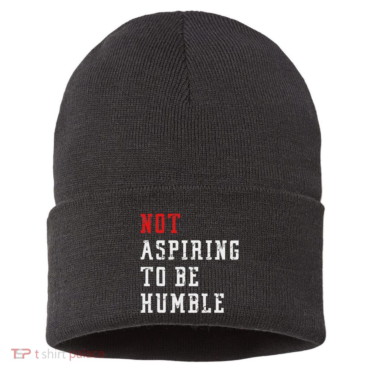 Not Aspiring To Be Humble Sustainable Knit Beanie