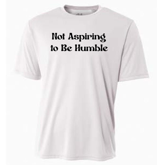 Not Aspiring To Be Humble Retro Kamala Harris Feminist Funny Cooling Performance Crew T-Shirt