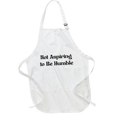 Not Aspiring To Be Humble Retro Kamala Harris Feminist Funny Full-Length Apron With Pockets